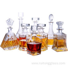Thickened Liquor Lottle Transparent Whiskey Glass Bottle
